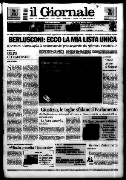 Il giornale : quotidiano del mattino